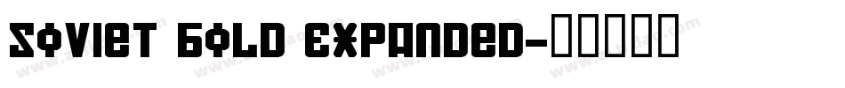 Soviet Bold Expanded字体转换